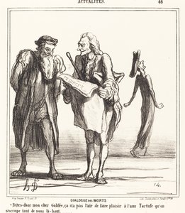 Dialogo dei morti da Honoré Daumier