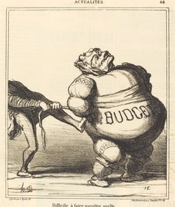 Difficile da far sembrare snella da Honoré Daumier
