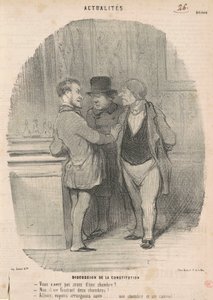 Discussione della costituzione da Honoré Daumier