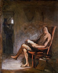 Don Chisciotte che legge, 1865-67 da Honoré Daumier