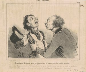 Disagio di parlare con la gente... da Honoré Daumier