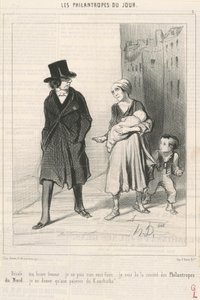 Desolato... Sono della società dei filantropi del nord... da Honoré Daumier