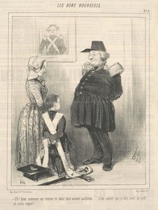 Eh! Bene come mi trovi nella mia nuova uniforme da Honoré Daumier