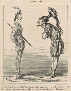 Eh bien! Mon brave anglais ... da Honoré Daumier