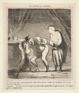 Ehi! bene, amico mio, a cosa pensi di rialzarti così da Honoré Daumier