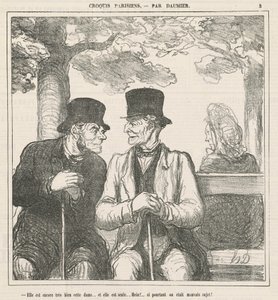 È ancora molto bene, questa signora da Honoré Daumier