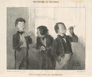 Studenti di sesta che vogliono giocare ai retorici da Honoré Daumier