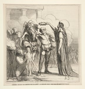 Empedocle riceve da Honoré Daumier
