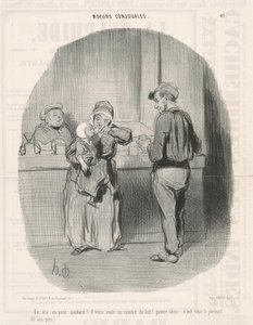 Ecco un piccolo ubriaco! da Honoré Daumier