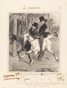 Equitazione borghese da Honoré Daumier