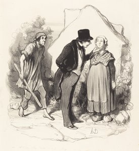 Sarebbe geloso tuo marito... da Honoré Daumier