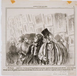 Esposizione del 1859 - Mia moglie... Come non avremmo da Honoré Daumier