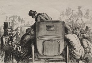 Esposizione universale: lo straniero trova tutte le facilitazioni per tornare al suo hotel da Honoré Daumier