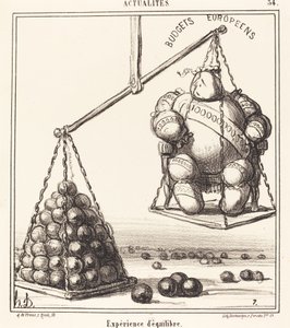 Esperimento di equilibrio da Honoré Daumier