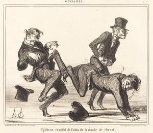 Risultato spiacevole... della carne di cavallo da Honoré Daumier