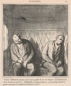 Facciamo finta di dormire... da Honoré Daumier