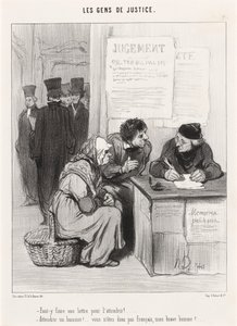 Faut-y fare una lettera per intenerirlo? da Honoré Daumier
