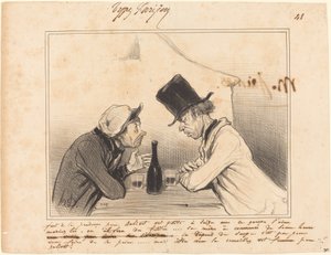 Faut de la prudence père Balivot, vot petite a seize ans... da Honoré Daumier