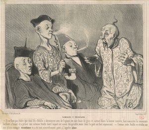 Fumatori e sniffatori da Honoré Daumier