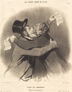 Fusione delle compagnie da Honoré Daumier