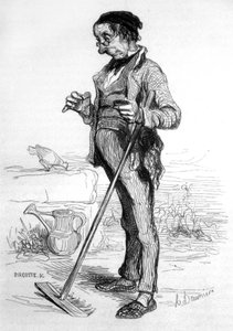 Pensionato giardiniere da Honoré Daumier