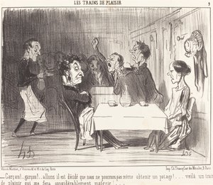 Garçon!... garçon!... allons il est décidé... da Honoré Daumier