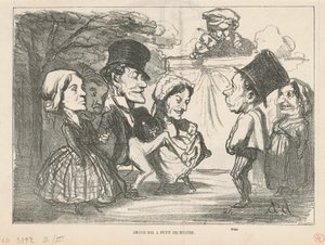 Grande ballo a piccolo orchestra (recto); Una società in nome collettivo (verso) da Honoré Daumier