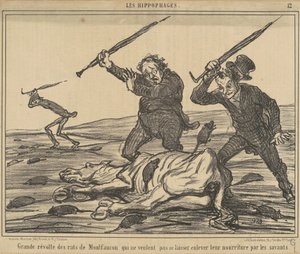 Grande rivolta dei topi di Montfaucon da Honoré Daumier
