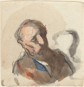 Testa di un uomo da Honoré Daumier