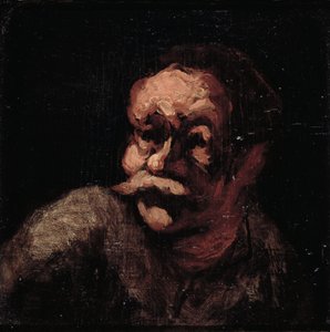 Testa di un uomo da Honoré Daumier