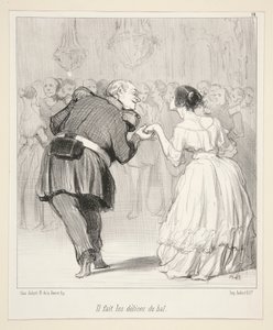 Il fait les delices du bal (da Les Banqueteurs) da Honoré Daumier