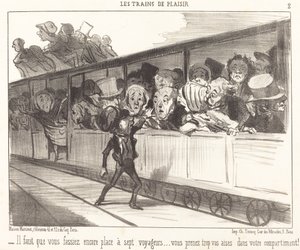Devi ancora fare spazio... da Honoré Daumier