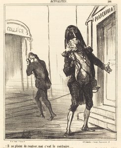 Si lamenta di rientrare... da Honoré Daumier