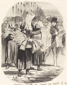 Inconveniente di comprare un giornale... da Honoré Daumier