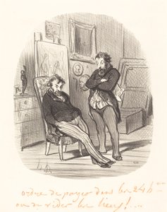 Inconveniente di inviare un brutto quadro... da Honoré Daumier