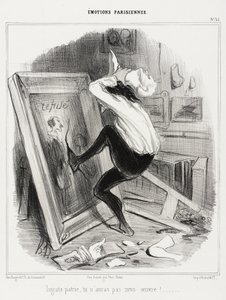 Ingrata patria, non avrai la mia opera! da Honoré Daumier