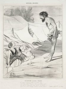 Introduzione di Ulisse a Nausica da Honoré Daumier