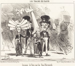 Invasione di Parigi da parte dei Bas-Normanni da Honoré Daumier