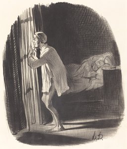Credo di aver sentito cantare un gufo... da Honoré Daumier