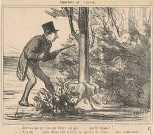 Credo di avere una lepre ... da Honoré Daumier