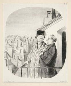 Je suis loge un peu haut da Honoré Daumier