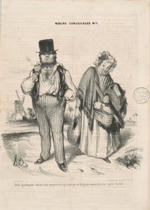 Ti ho sposato per incantare la mia esistenza... da Honoré Daumier