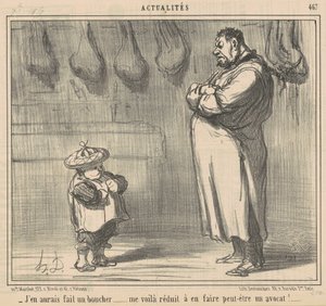 Ne avrei fatto un macellaio... da Honoré Daumier