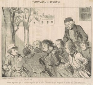 Giovani imprudenti che si lasciano trasportare ... da Honoré Daumier