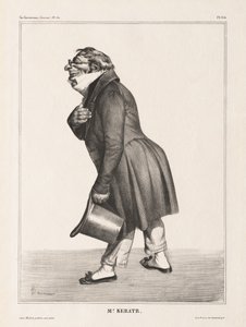 La Caricature, Pl. 314, Comte de Keratry, 1833 da Honoré Daumier
