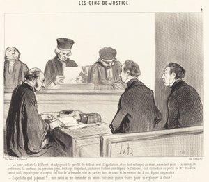 La Corte, svuotando il deliberato... da Honoré Daumier