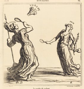 La partita di volano da Honoré Daumier
