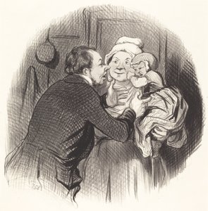 La visita alla balia da Honoré Daumier