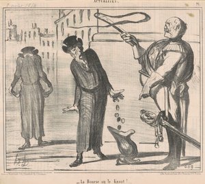 La borsa o il knout! da Honoré Daumier