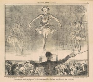 Il ballerino che si vanta di aver conservato... da Honoré Daumier